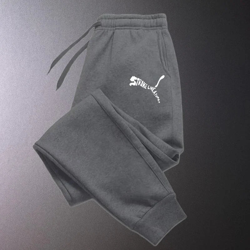 Italy Print Fleece Jogger Pants – Men’s Casual Athletic Sweatpants