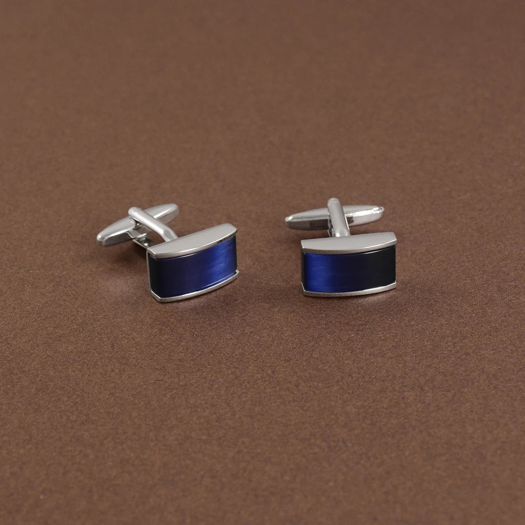 Men's Blue Opal Stone Cufflinks | The Daily Drop