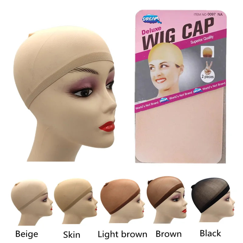 Nylon Mesh Wig Cap — Breathable Dome Cap
