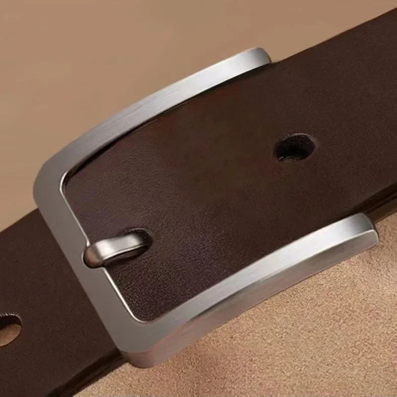 Men's Alloy Buckle PU Leather Belt | The Daily Drop