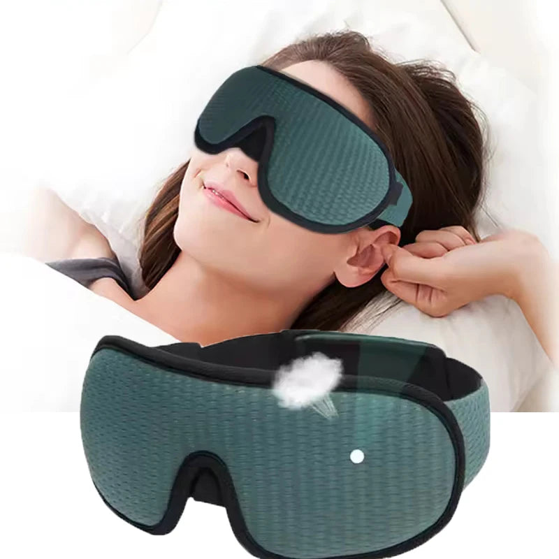 Unisex 3D Contour Sleep Eye Mask – 100% Blackout for Side Sleepers