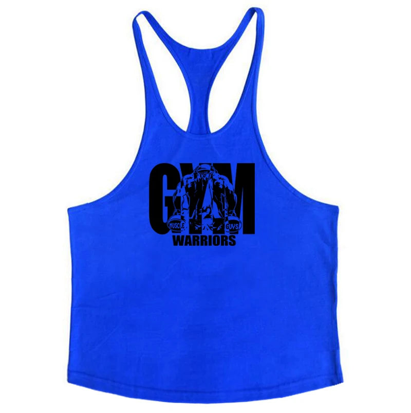 Men's Muscle Tank Top – Cotton Y-Back Gym & Bodybuilding Vest