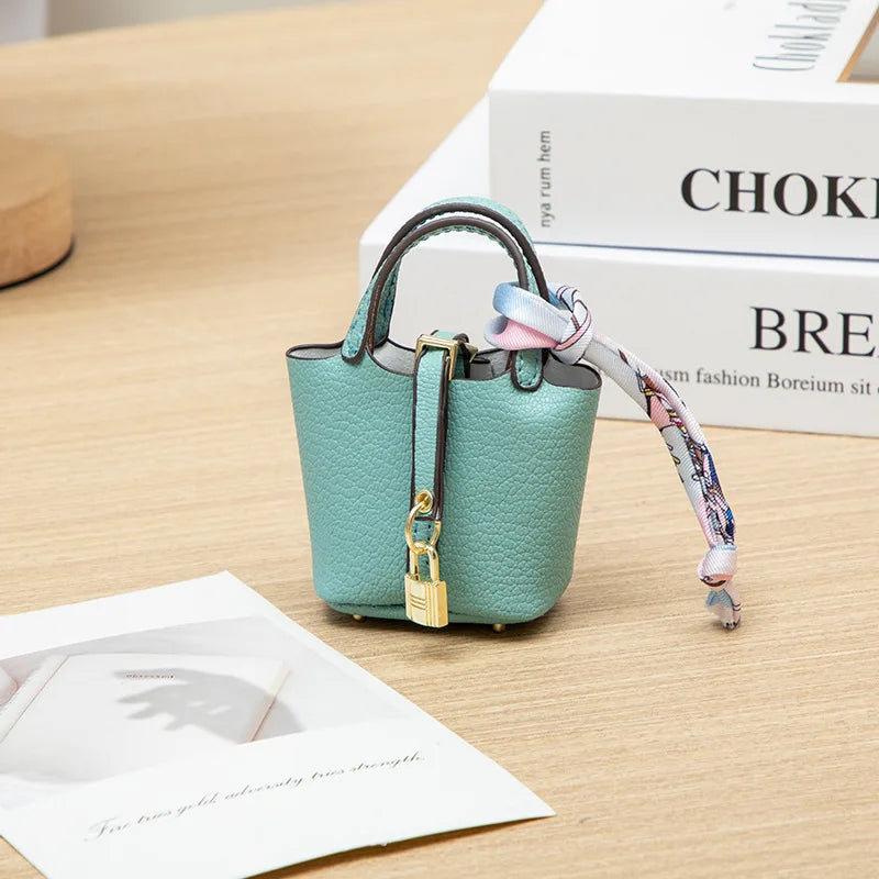 Mini Bucket Bag — Portable Earphone Case, Coin Purse & Small Accessory Bag