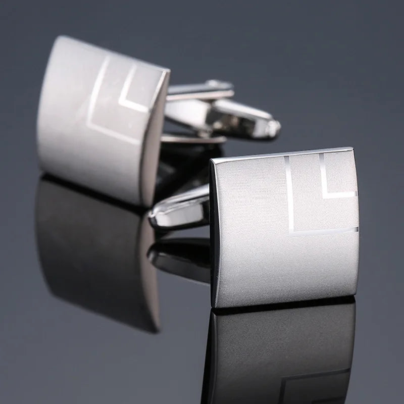 Retro Square Cufflinks | Unisex Luxury Dress Shirt Accessories