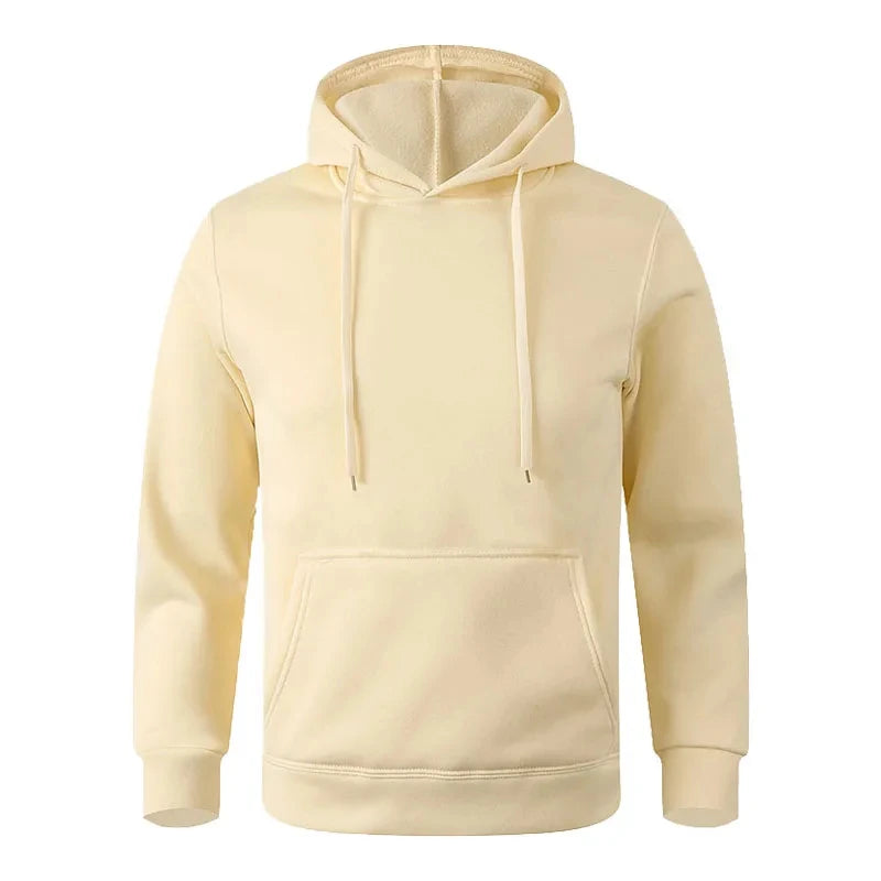 Unisex Minimalist Pullover Hoodie – Casual Fleece Sweatshirt for Men & Women