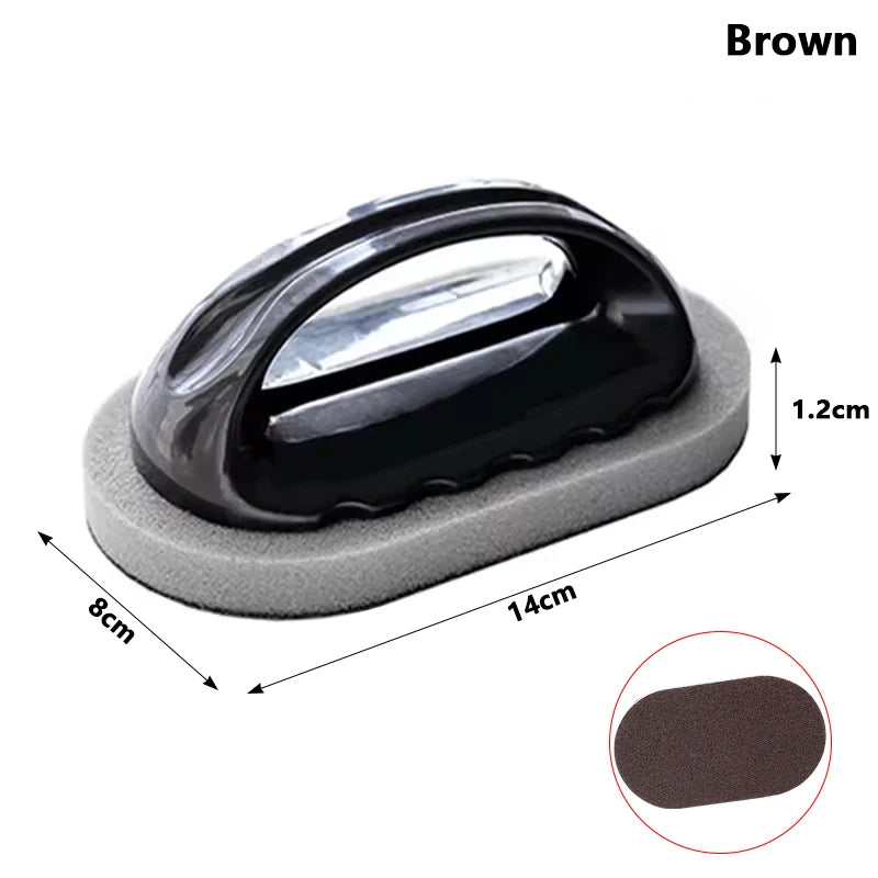 Magic Nano Emery Cleaning Sponge Brush – Multi-Surface Scrubber with Ergonomic Handle