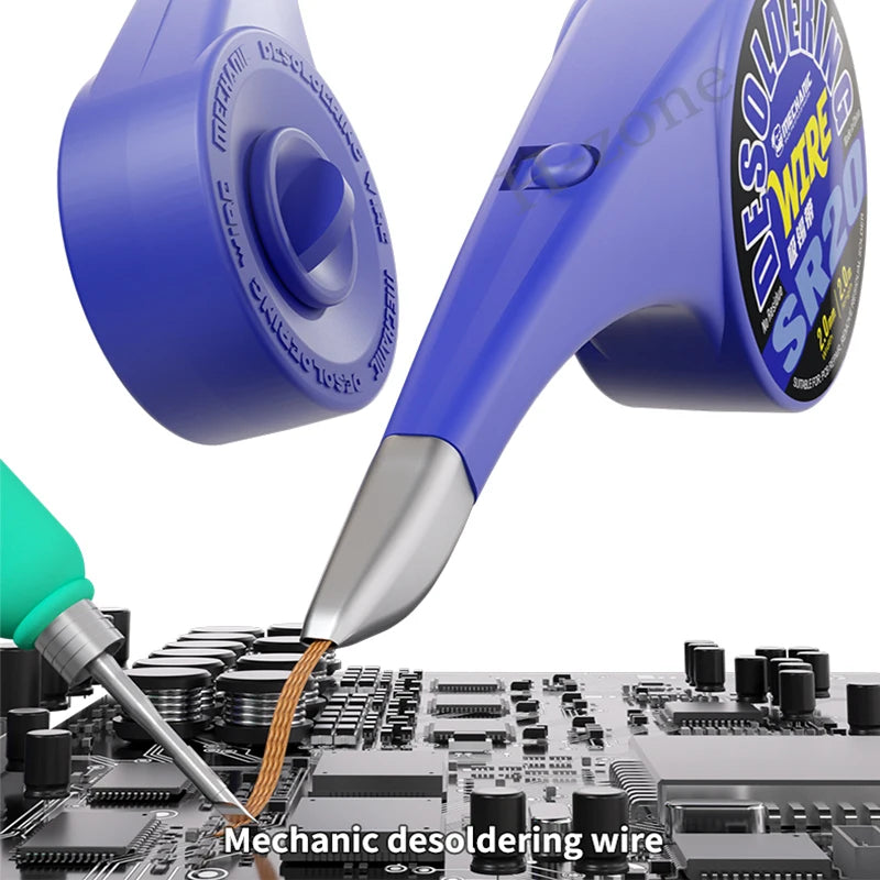 MECHANIC SR20 Desoldering Wick — Anti-Scald Solder Removal Braid