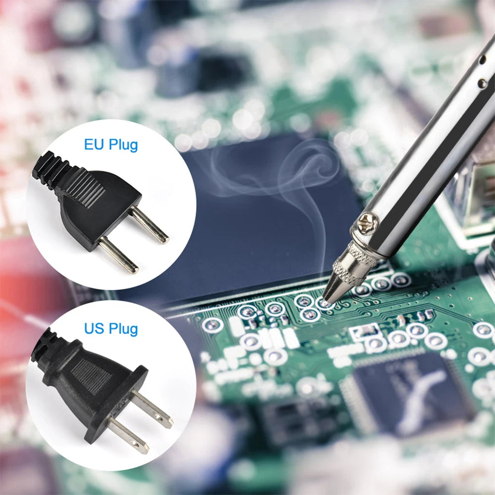 Electric Solder Sucker Pen — 30W Vacuum Desoldering Pump, US & EU Plug