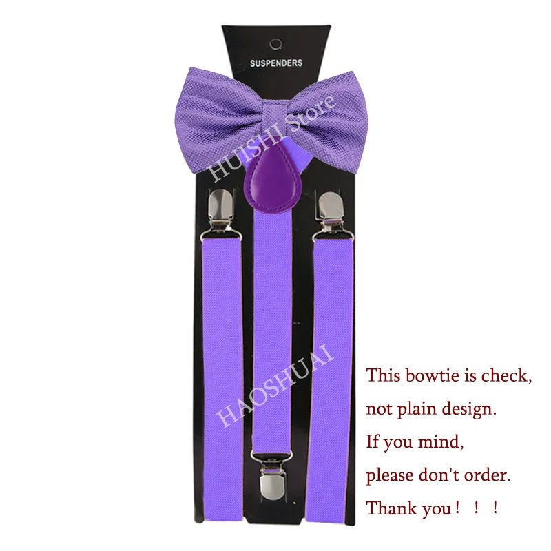 Unisex Elastic Suspenders with Bow Tie Option | The Daily Drop