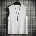 Men's Sleeveless Muscle Tank Top – Solid Breathable Gym Vest