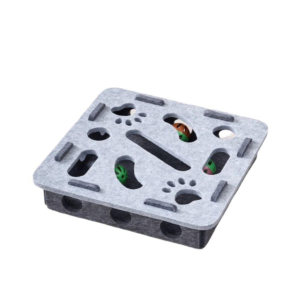 Cat Puzzle Scratch Box with Balls