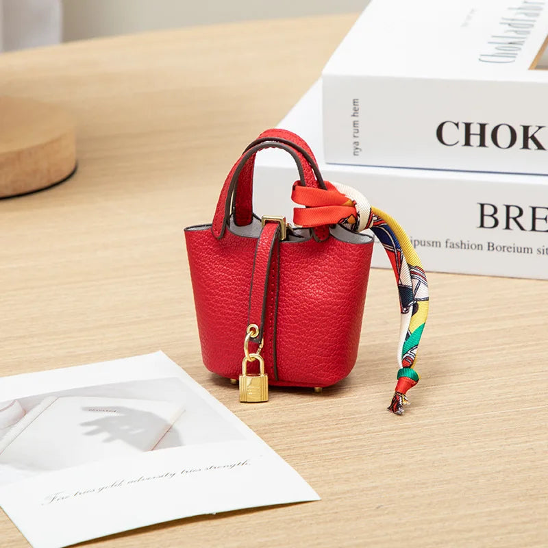 Mini Bucket Bag — Portable Earphone Case, Coin Purse & Small Accessory Bag
