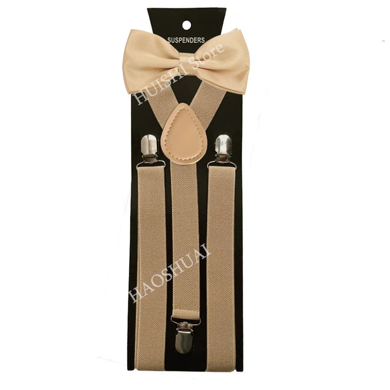 Unisex Elastic Suspenders with Bow Tie Option | The Daily Drop