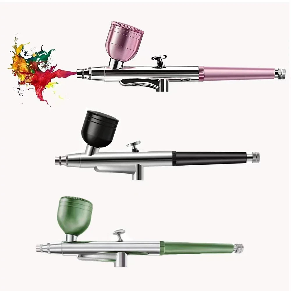 Single-Action Airbrush Pen — 0.3mm Nozzle Spray Gun for Art, Nails & Cake Decorating