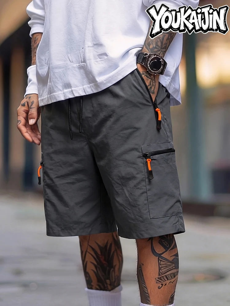 Men's Quick Dry Cargo Shorts – Lightweight Hiking & Outdoor Shorts with Zipper Pockets