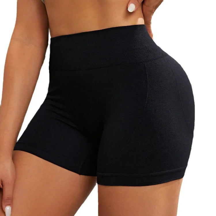 Women's High-Waist Cycling Yoga Shorts | Tight Breathable Fitness Shorts