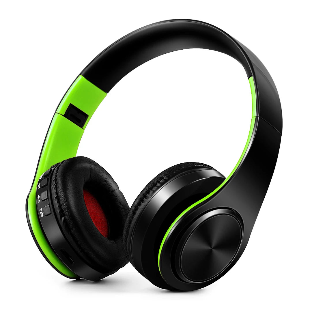 Wireless Bluetooth Over-Ear Headphones | 20Hr Battery, FM Radio & TF Card