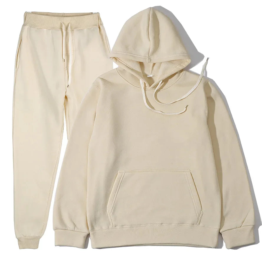 Fashion Hoodie & Sweatpants Tracksuit Set
