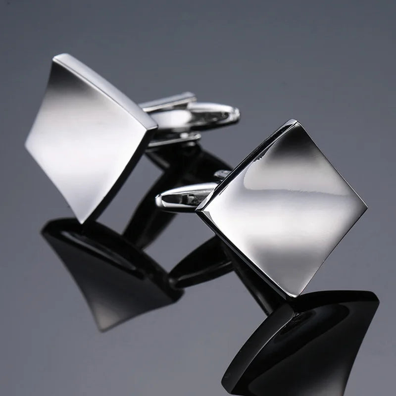 Retro Square Cufflinks | Unisex Luxury Dress Shirt Accessories