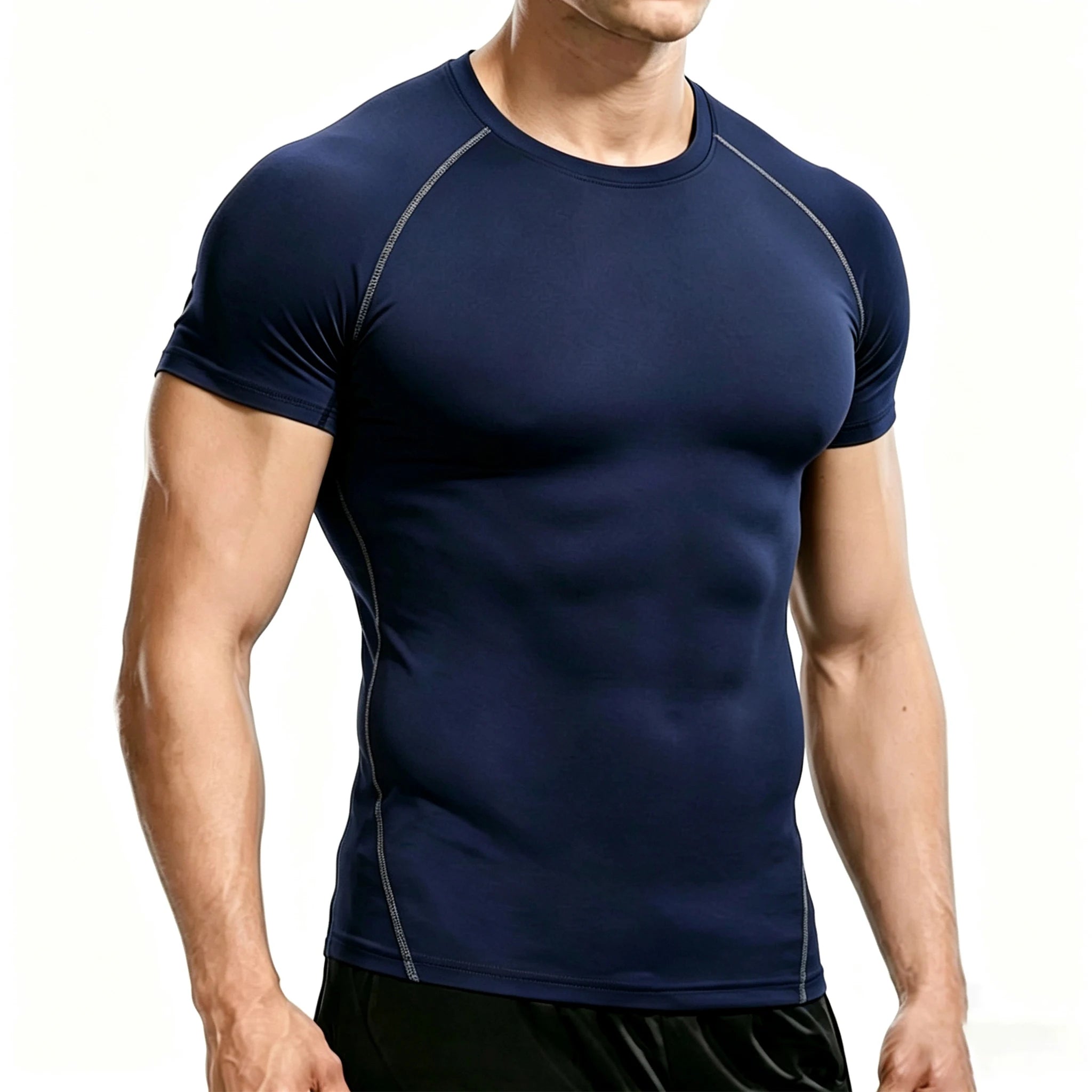 Men's Compression T-Shirt – Quick-Dry Athletic Gym & Running Top
