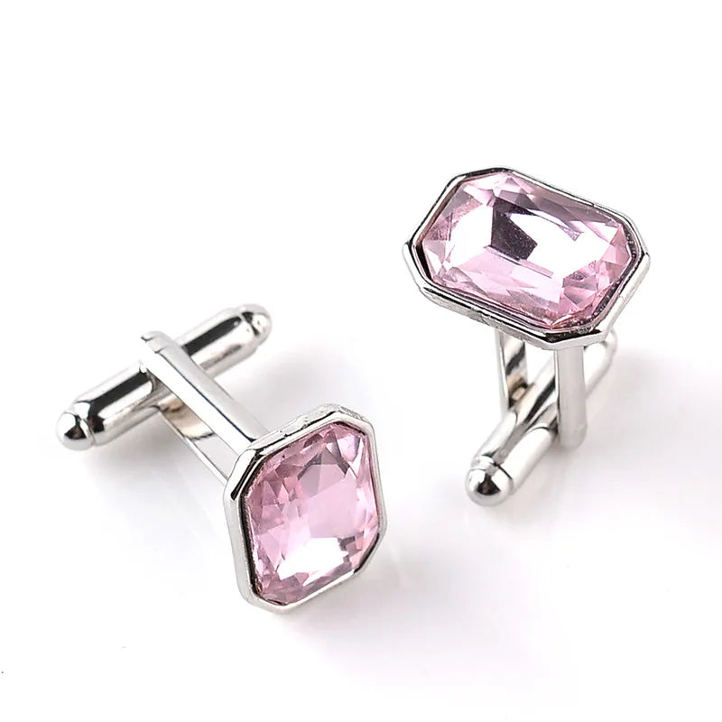 Men's Colorful Crystal Cufflinks | The Daily Drop