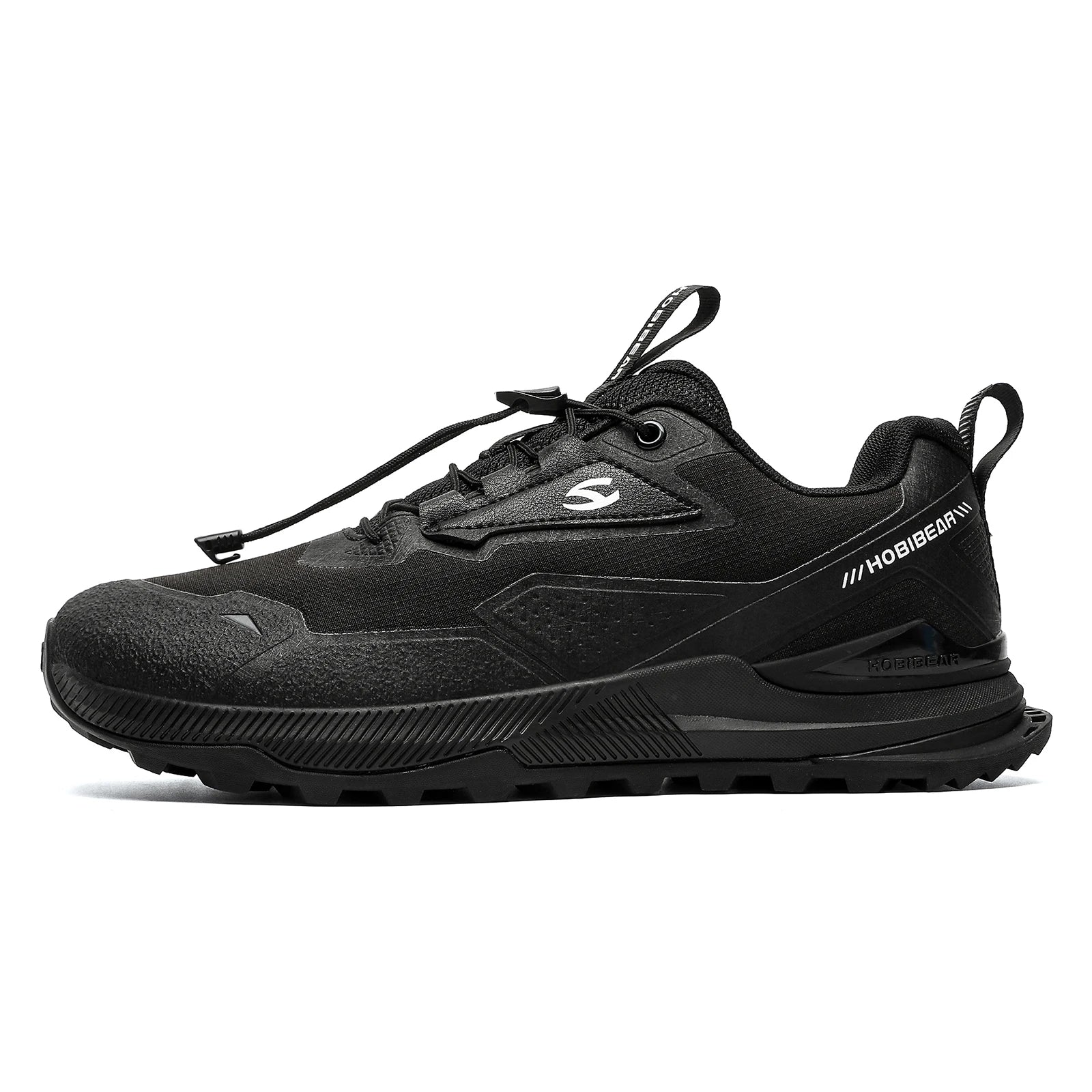 Men's Elastic Band Hiking & Walking Shoes | Non-Slip Outdoor Sneakers