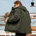 Multi-Pocket Hooded Utility Jacket