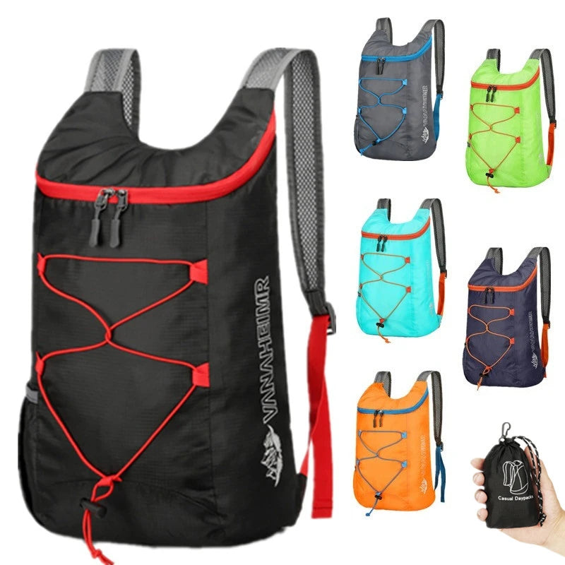 Mochila Plegable de Exterior – 20L, Ligera e Impermeable para Senderismo y Viajes