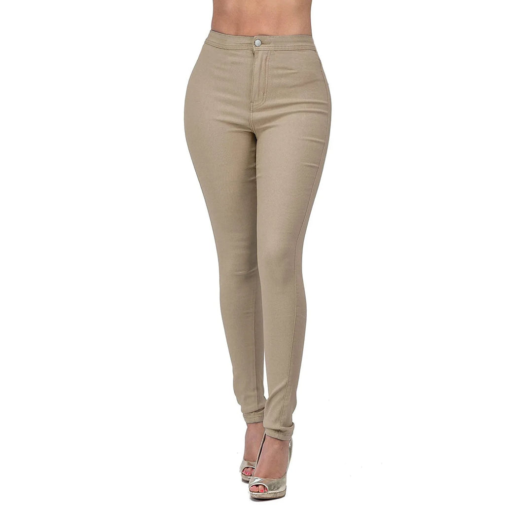 High Waist Slim Fit Stretch Jeans – 7 Colors