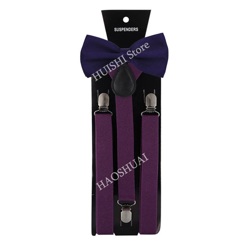 Unisex Elastic Suspenders with Bow Tie Option | The Daily Drop