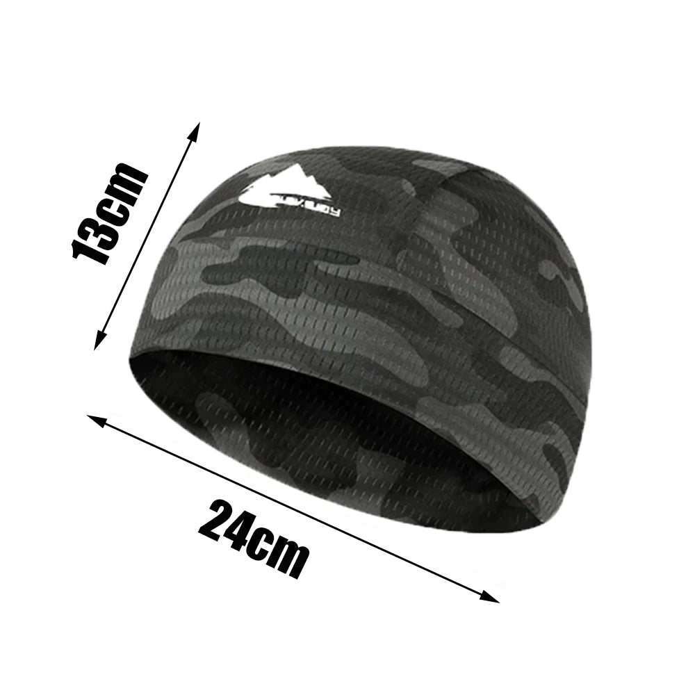 Gorro enfriador para casco, transpirable, absorbente de sudor, para ciclismo, deportes, correr, cómodo gorro para senderismo al aire libre, gorra de secado rápido