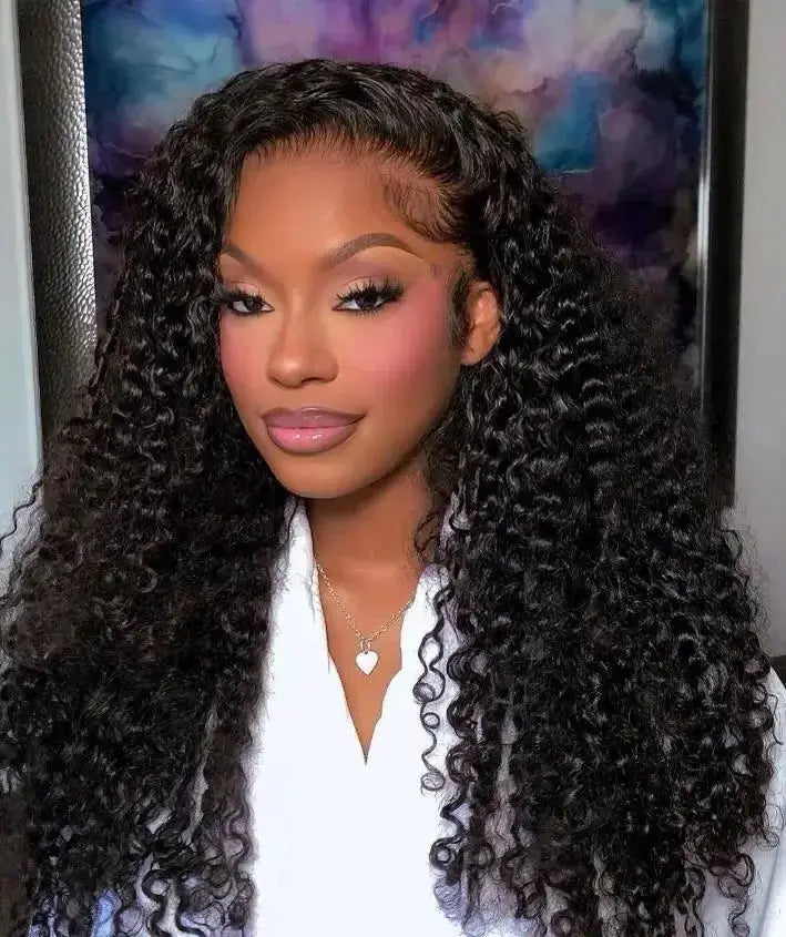 Deep Wave Lace Front Wig – 250% Density | Brazilian Human Hair | 13x4, 13x6 & 5x5