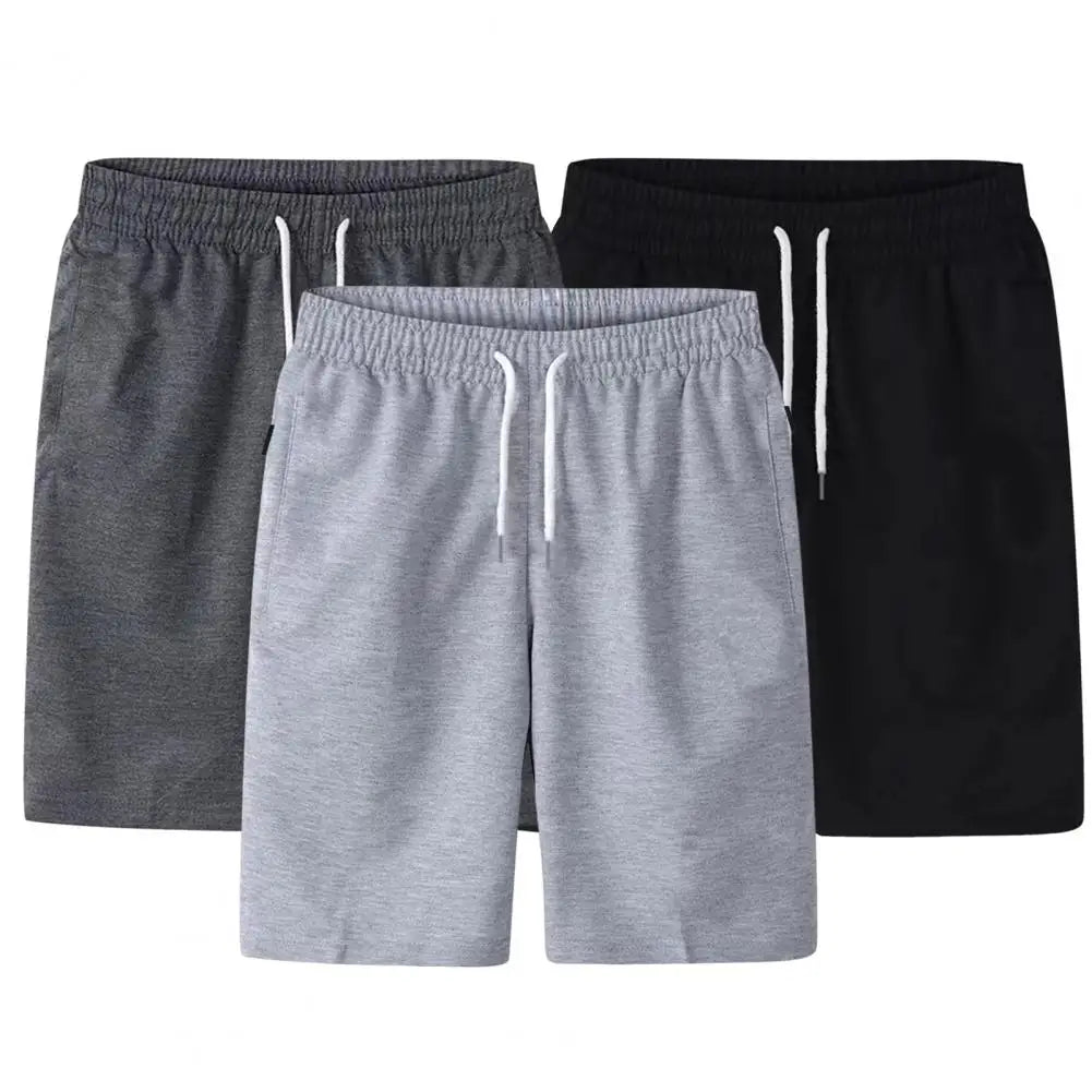 Men's Elastic Waist Cargo Shorts – Lightweight Summer Shorts with Pockets