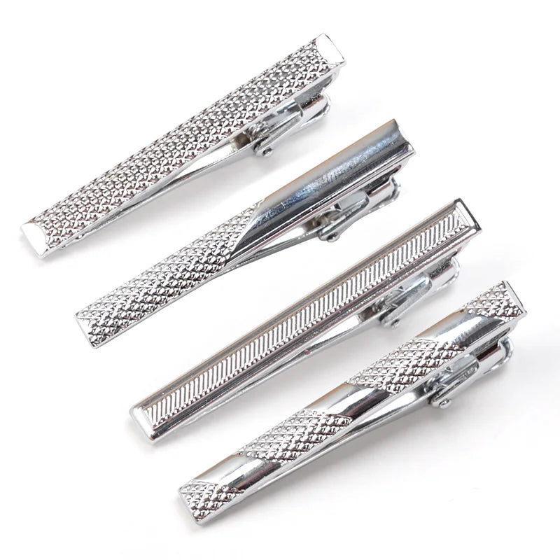 Metal Tie Bar Clip – Slim Bar Clasp for Neckties