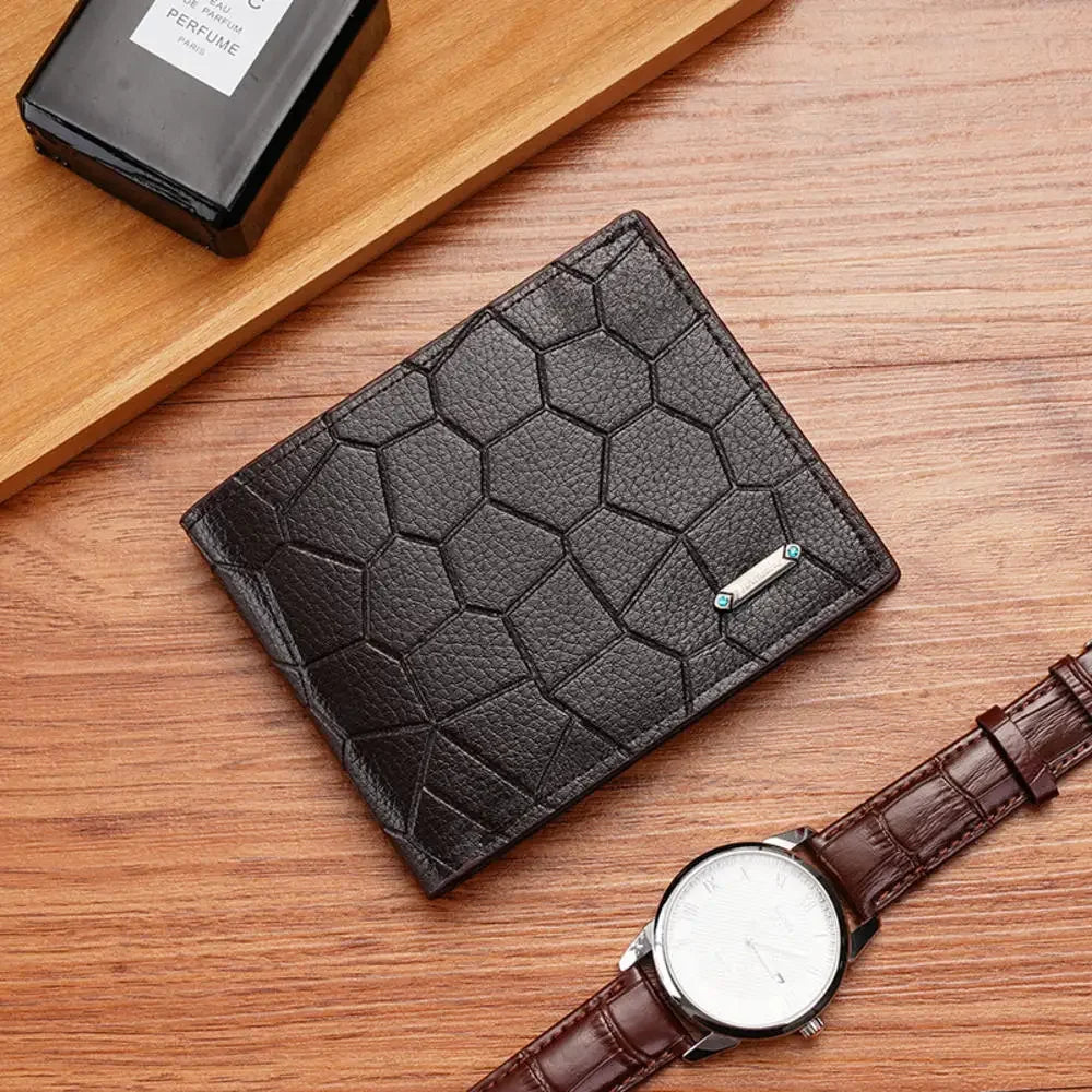 Men's Slim Canvas Card Holder Wallet — Mini Thin Coin Pouch & ID Holder