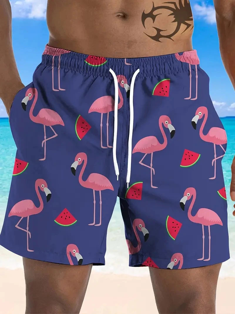 3D Printed Beach Shorts – Quick-Dry Board Shorts for Men & Kids