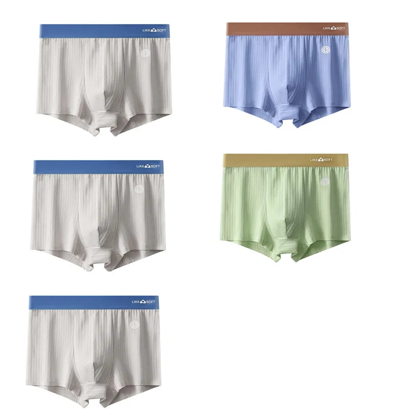 Men's Striped Boxer Shorts – 5-Pack Comfort Fit Underwear