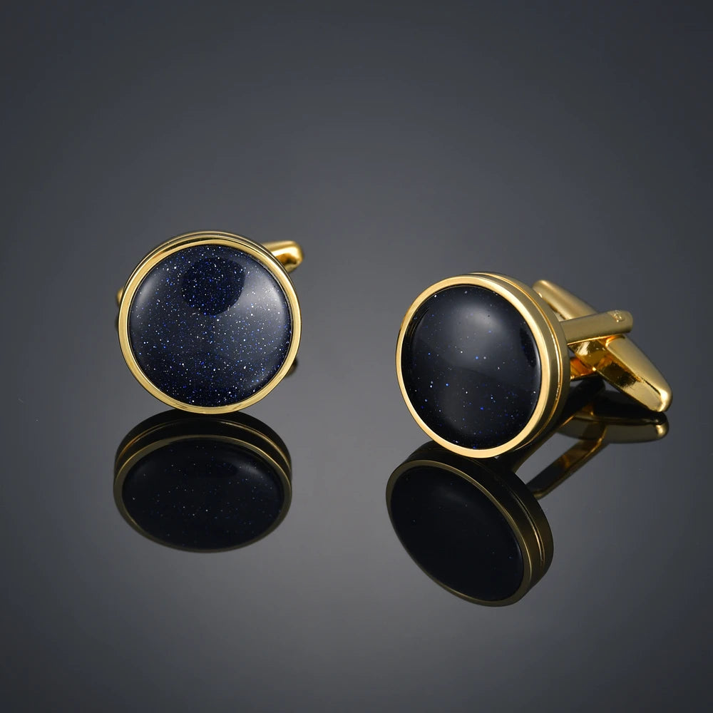 Gem & Enamel Craft Cufflinks | Unisex Decorative Shirt Accessories