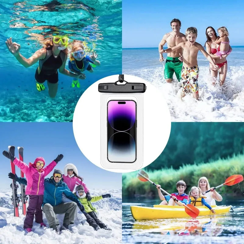 Funda Impermeable Universal para Teléfono para Natación - Protector Subacuático Compatible con iPhone 11 12 13 14 15 16 pro - S