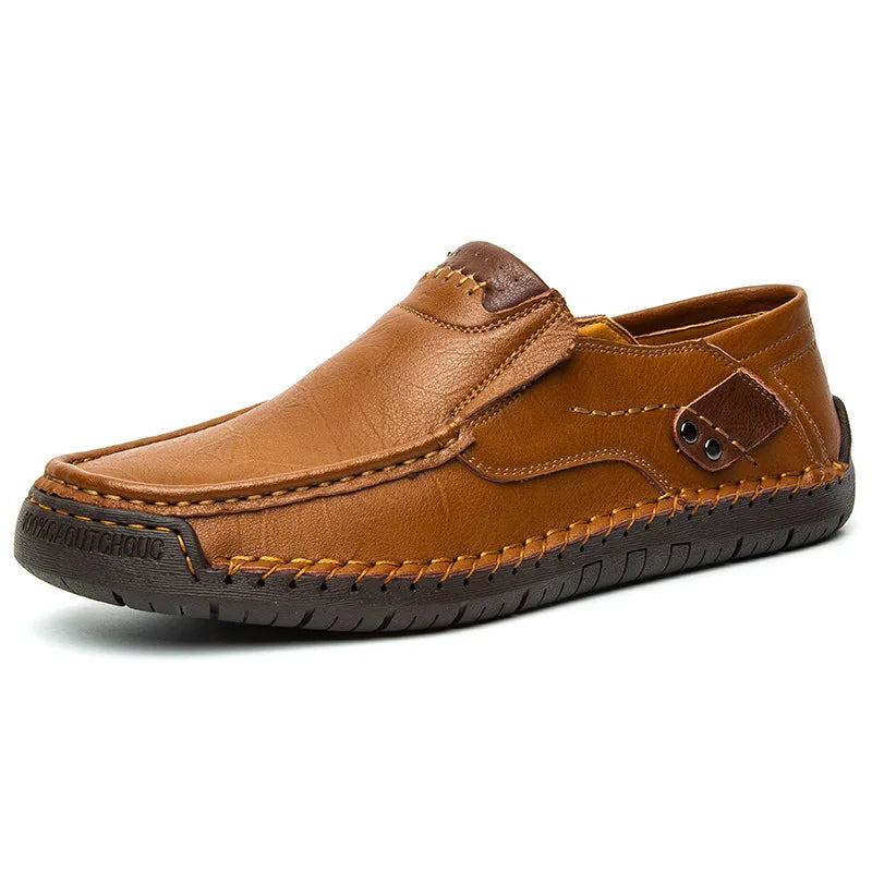 Mocasines de cuero artesanales para hombre | Zapatos casuales sin cordones