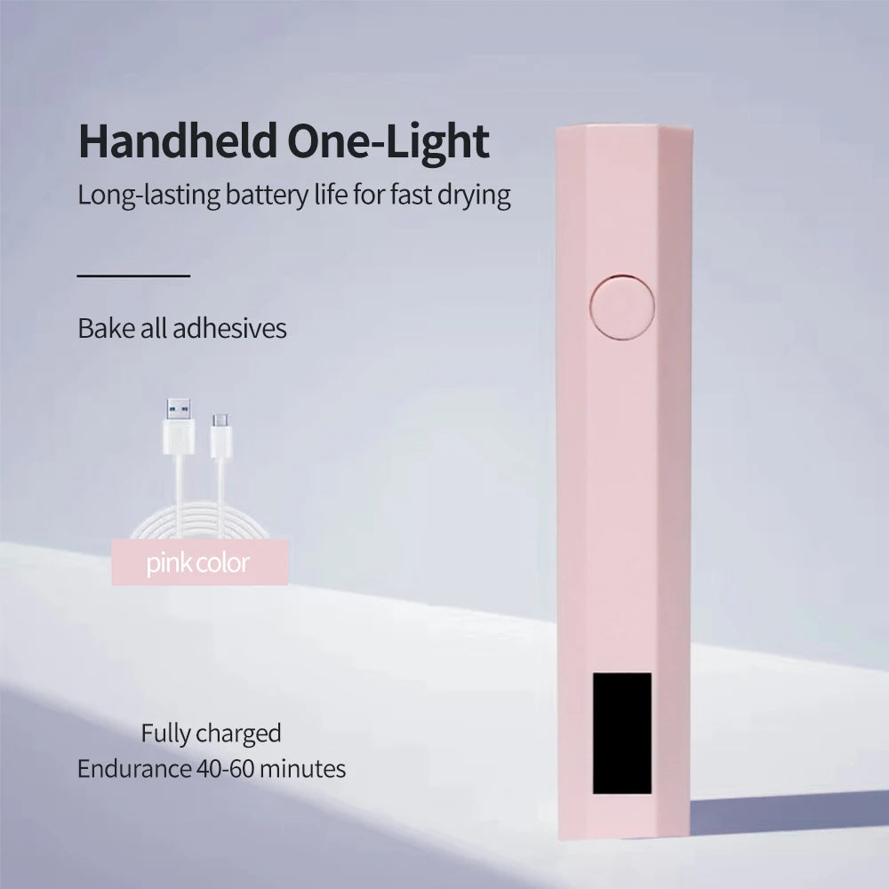 Mini UV LED Nail Lamp – Rechargeable Handheld Gel Dryer