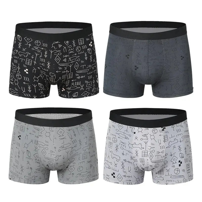 Bóxers estampados para hombre – Paquete de 4 o paquete de 10