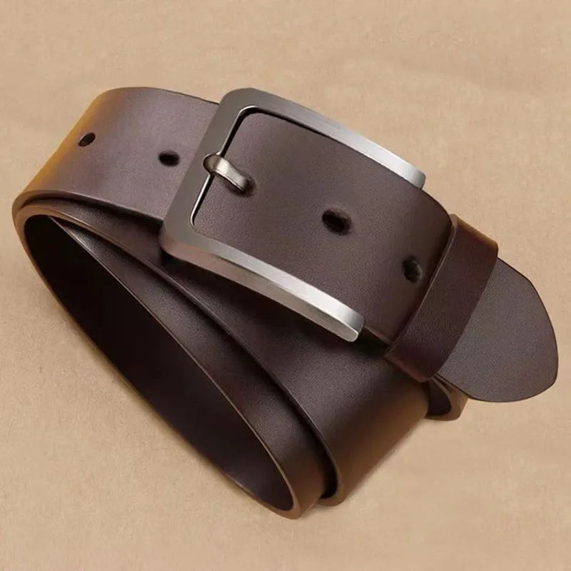 Men's Alloy Buckle PU Leather Belt | The Daily Drop