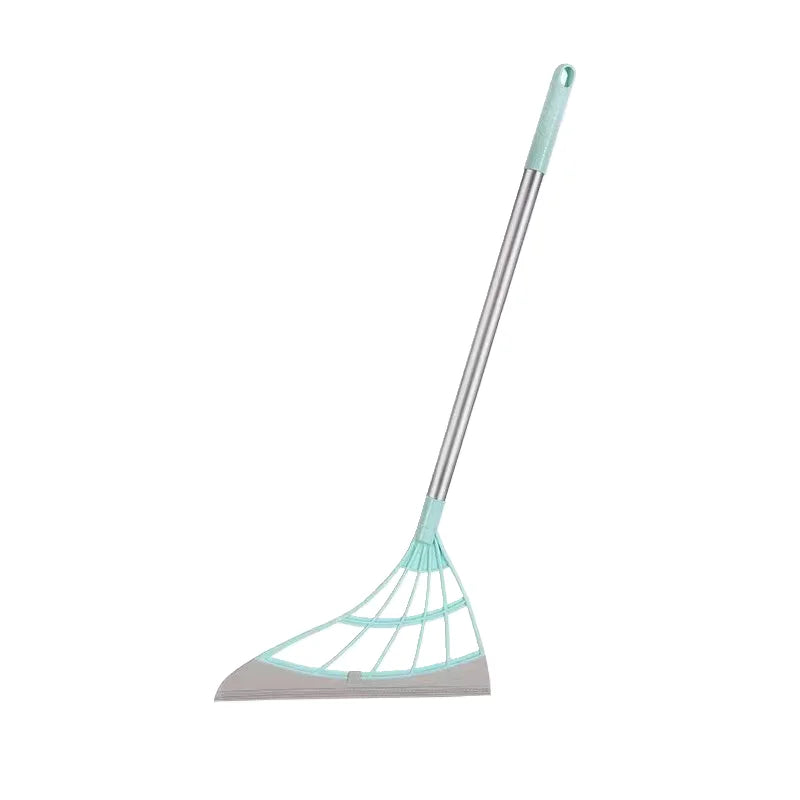 Silicone Rubber Broom & Floor Squeegee – Wet & Dry Cleaning Mop