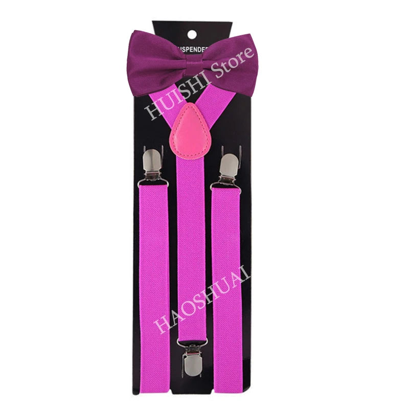 Unisex Elastic Suspenders with Bow Tie Option | The Daily Drop