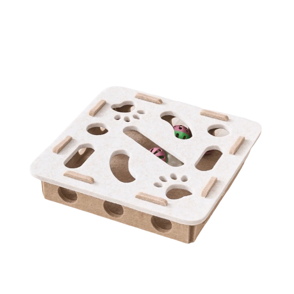 Cat Puzzle Scratch Box with Balls