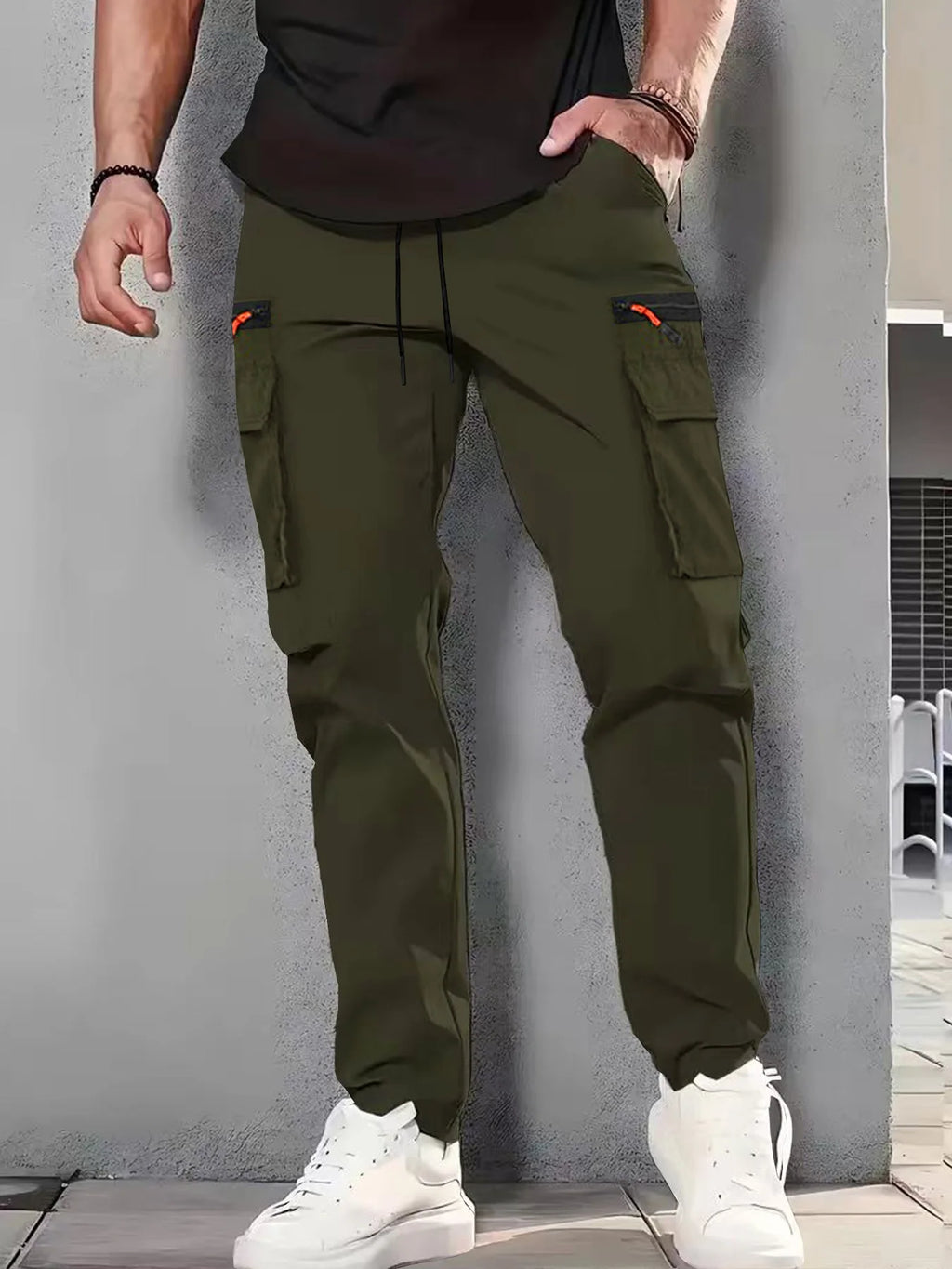 Unisex 3-Pack Multi-Pocket Cargo Pants