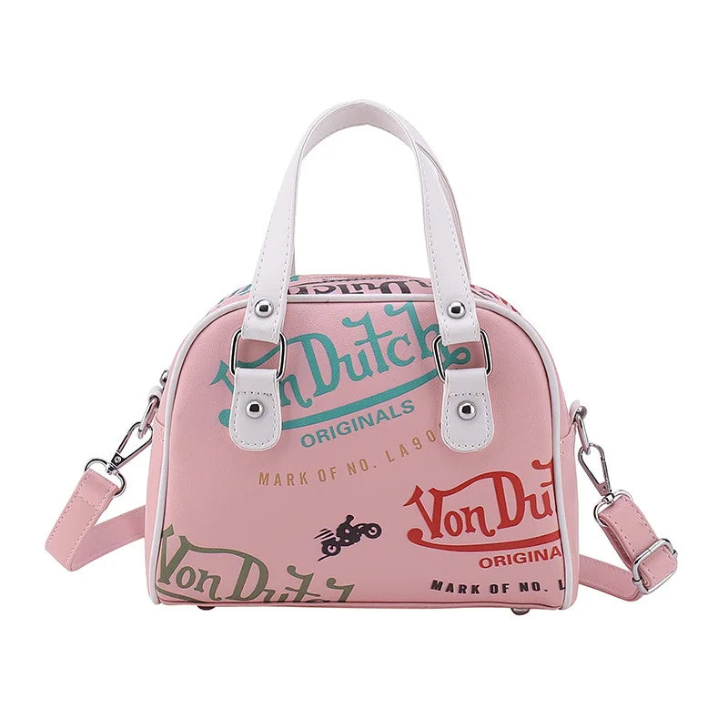 Large Capacity Retro Crossbody Bag — Women's Versatile Shoulder Handbag