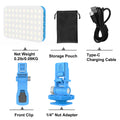 LED Selfie Ring Light — 60 LEDs, 7 Brightness Modes, Bi-Color 2500K-6500K