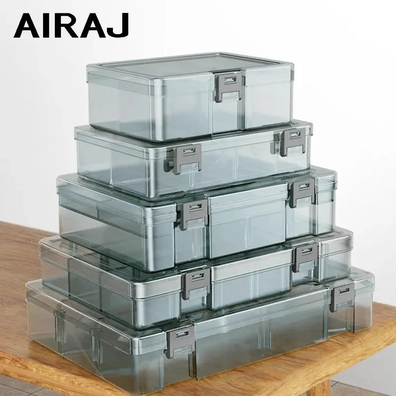 Parts Storage Box with Removable Dividers — Screws, Bits & Small Parts Organizer